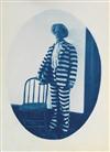 (CYANOTYPES) reverend h.a. handel Album titled ""Views of Meeker,"" with nearly 250 fascinating, detailed cyanotypes in rich blue